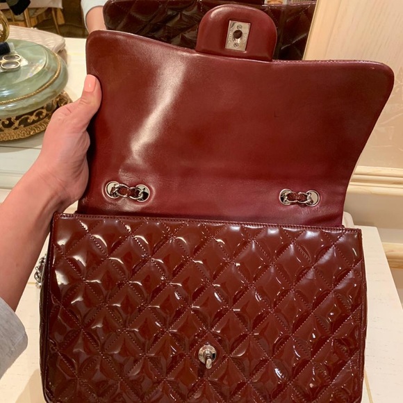 SOLD❌Chanel Jumbo Bag Patent Leather Single Flap - Picture 7 of 7